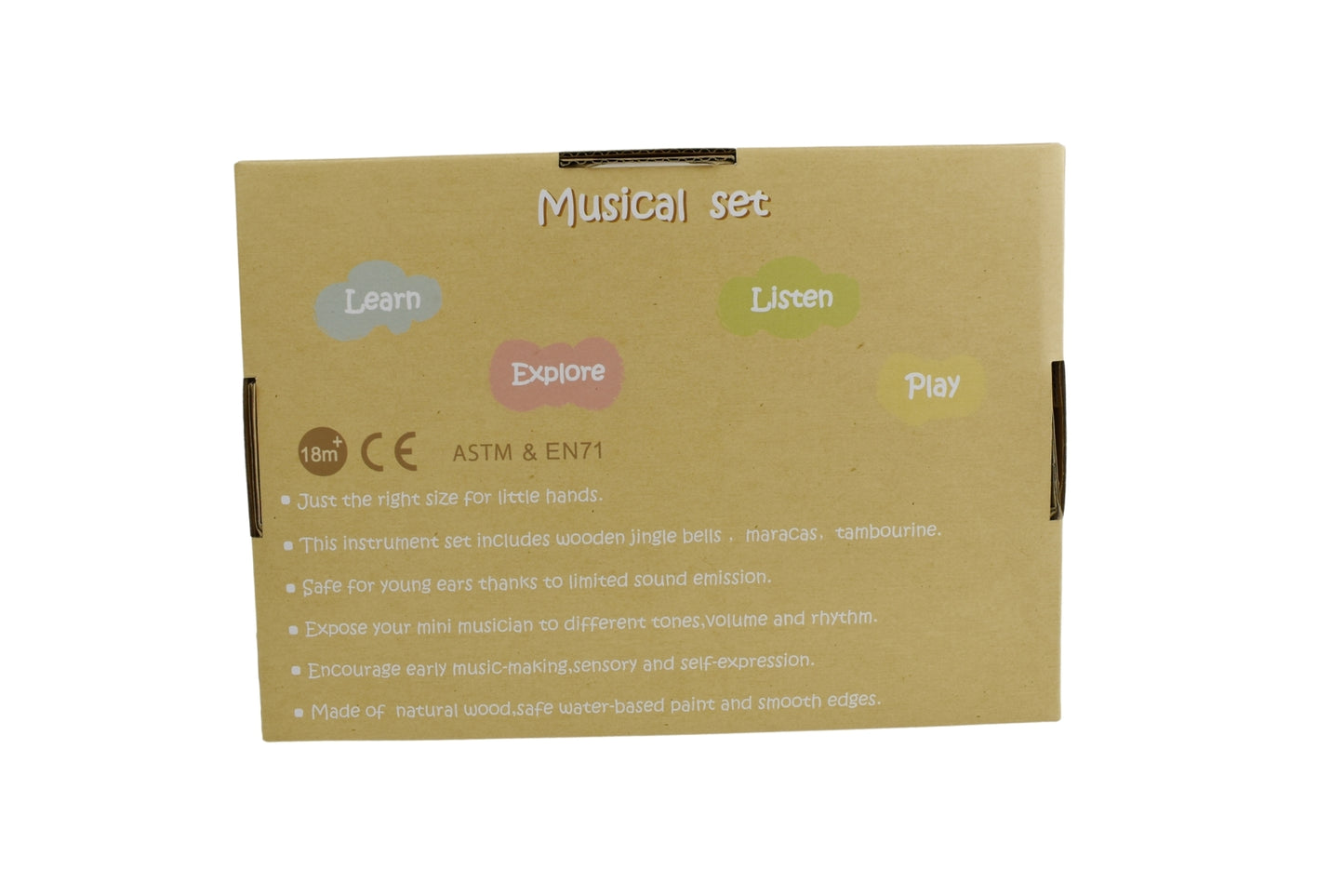 CALM & BREEZY RABBIT WOODEN 3PCS MUSICAL SET