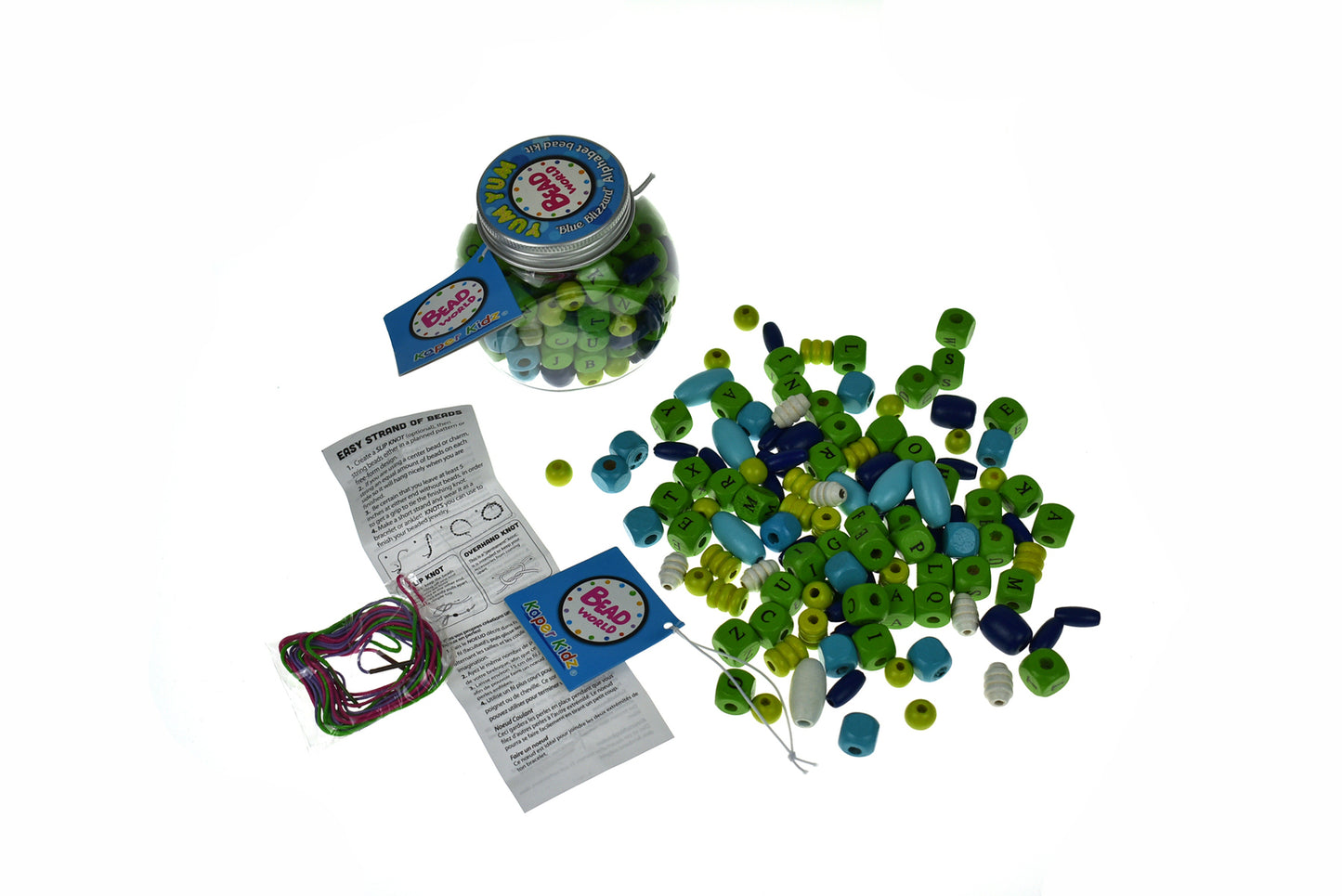 YUM YUM BLUE BLIZZARD ALPHABET BEAD CRAFT KIT