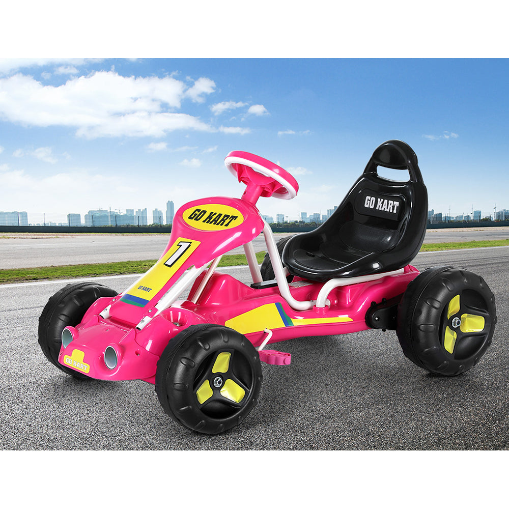 Rigo Kids Pedal Go Kart - Pink