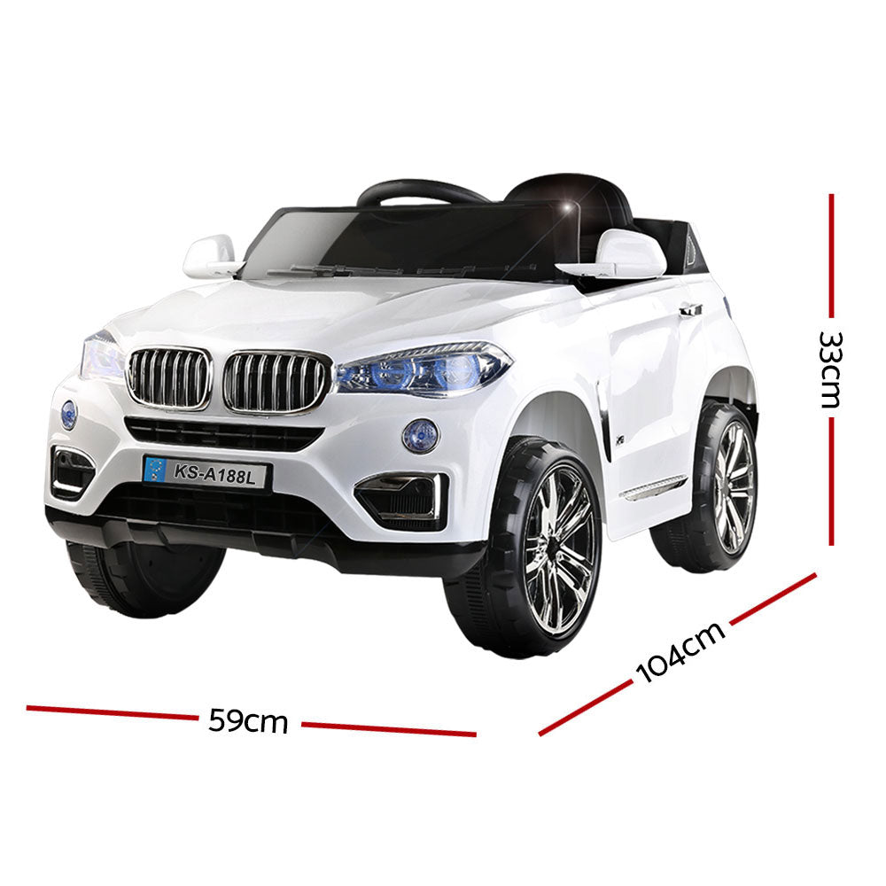 Rigo Kids Electric Ride On Car - White