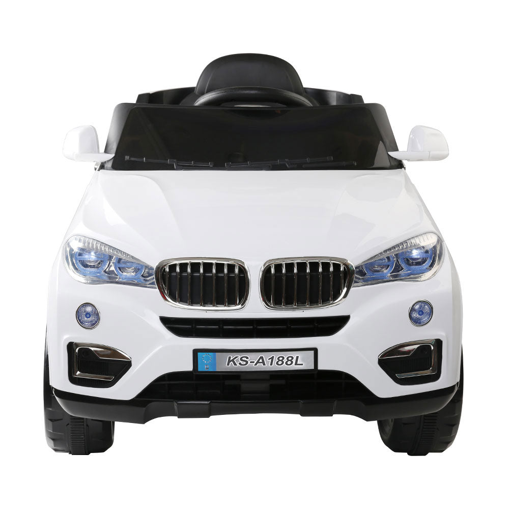 Rigo Kids Electric Ride On Car - White