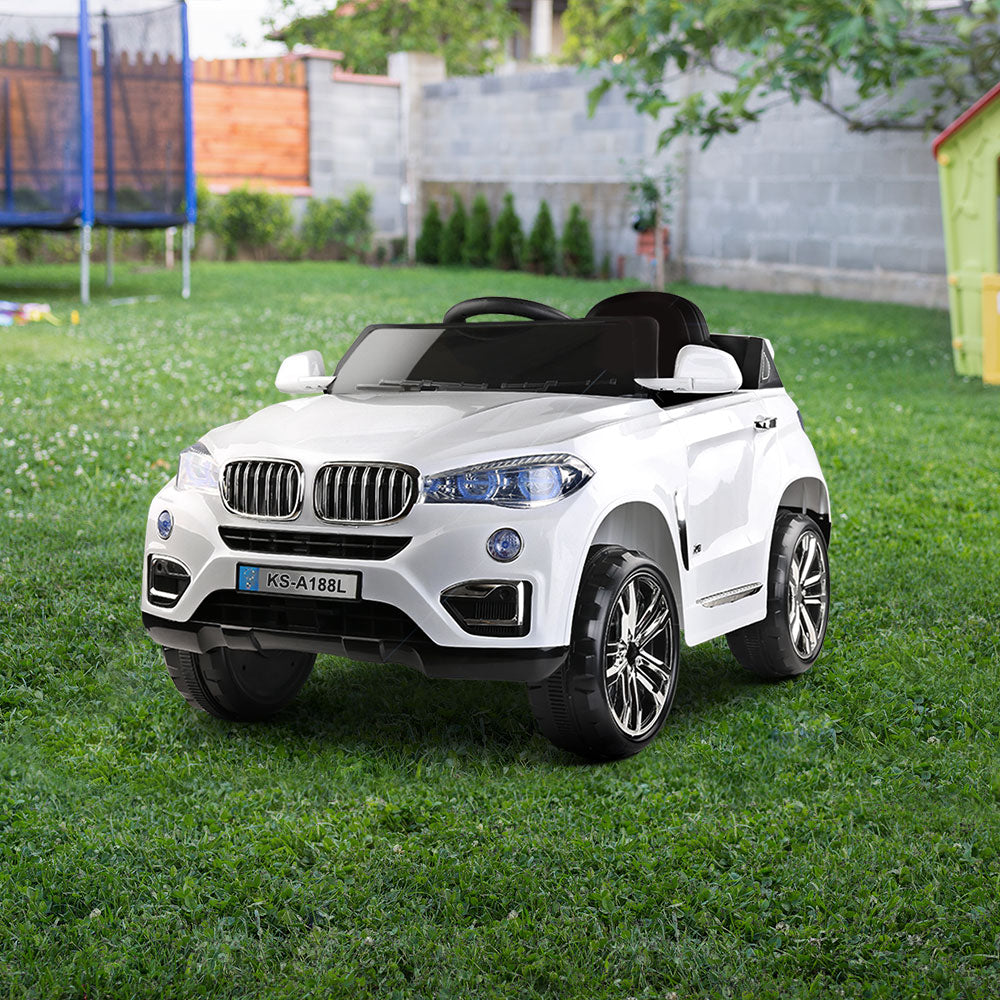 Rigo Kids Electric Ride On Car - White