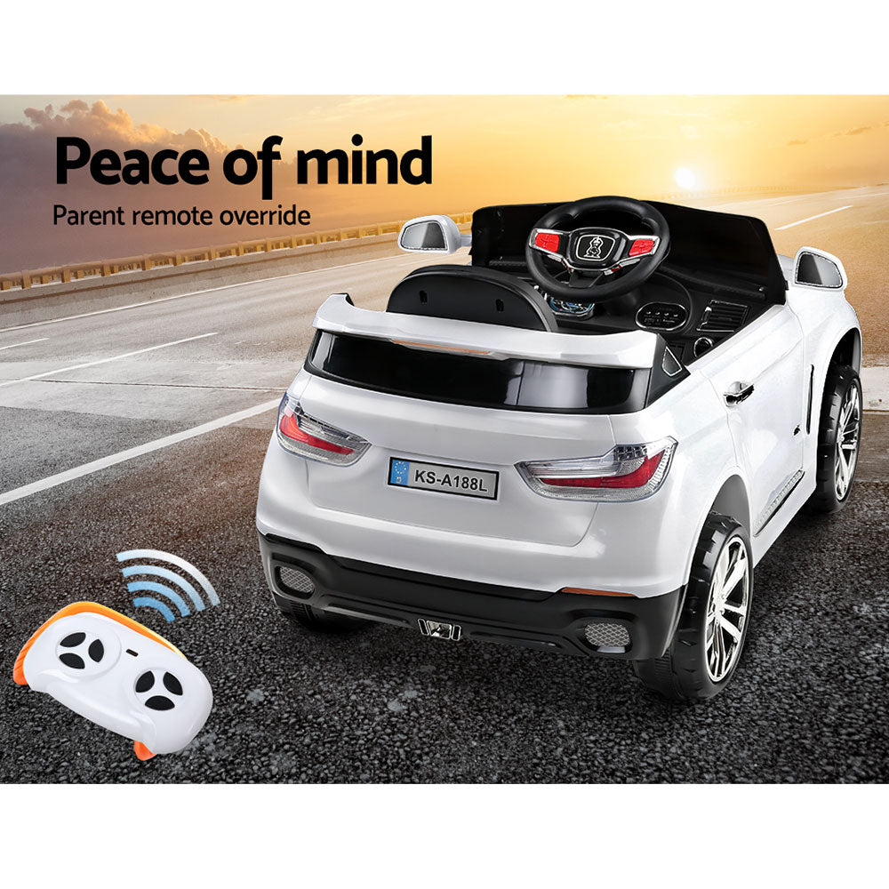 Rigo Kids Electric Ride On Car - White