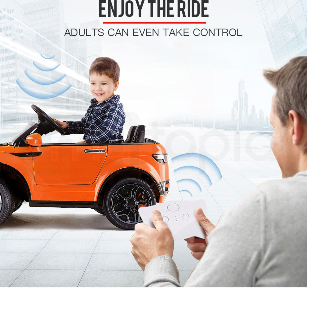 Rapid Racer Land Rover Style Electric Ride on Car - Orange