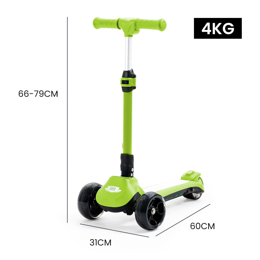 3-Wheel Electric Scooter - Green