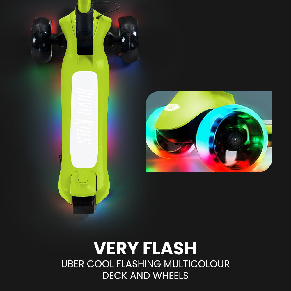 3-Wheel Electric Scooter - Green
