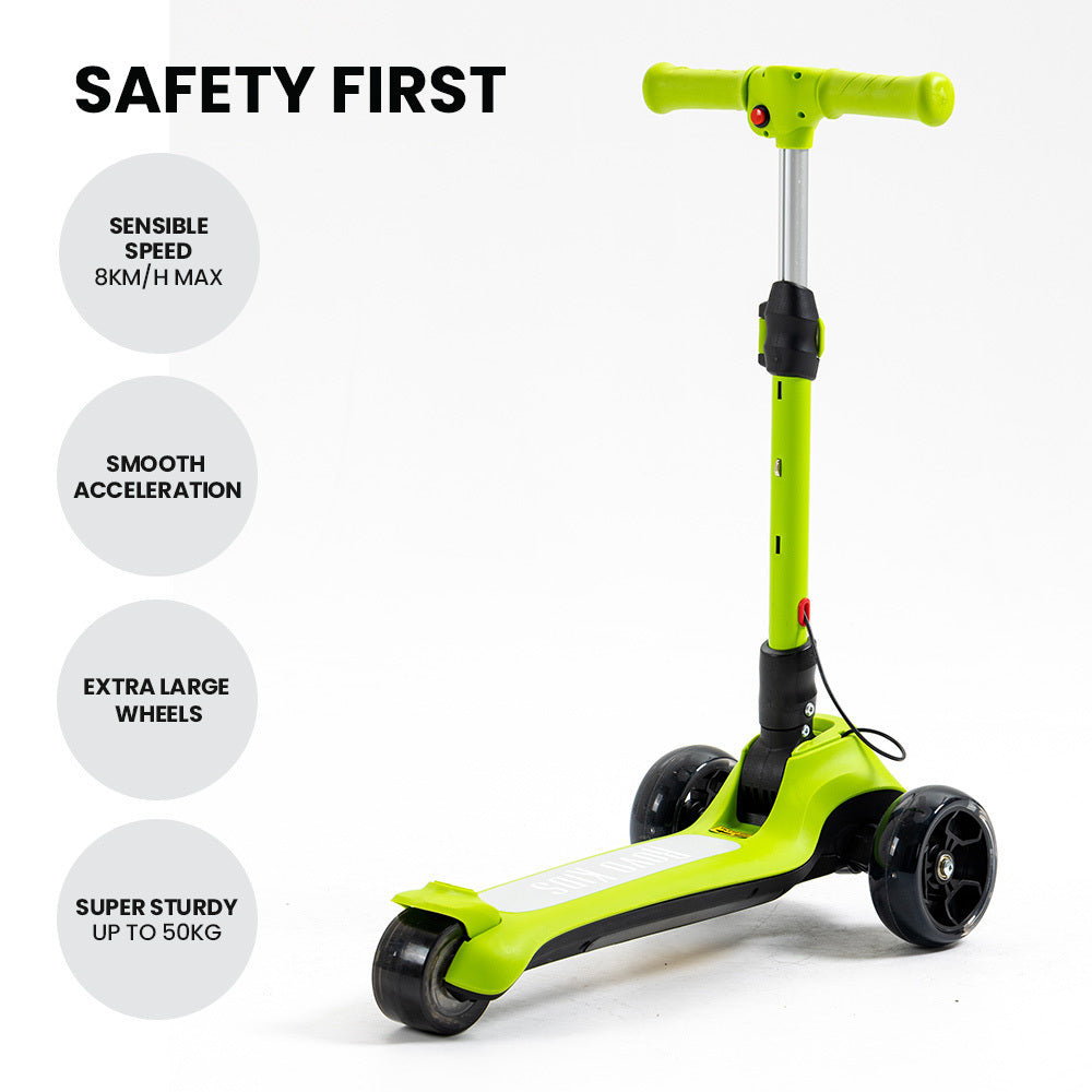 3-Wheel Electric Scooter - Green