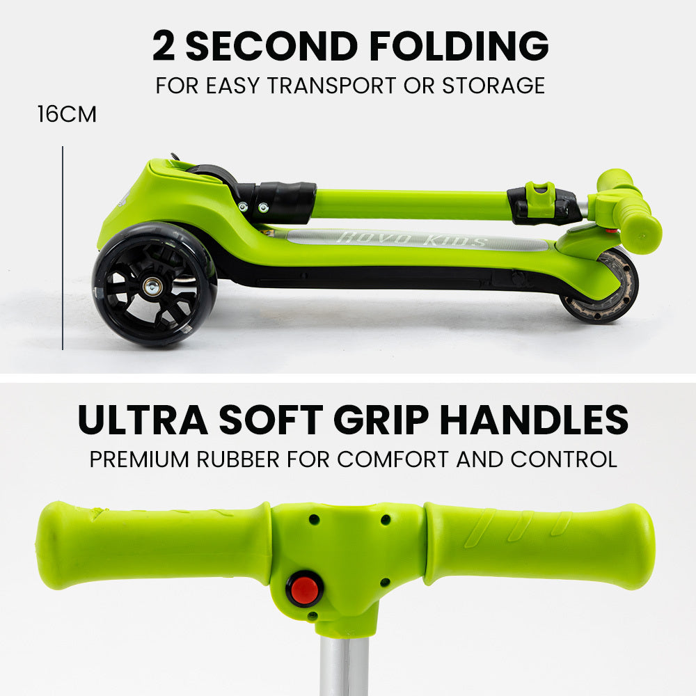 3-Wheel Electric Scooter - Green