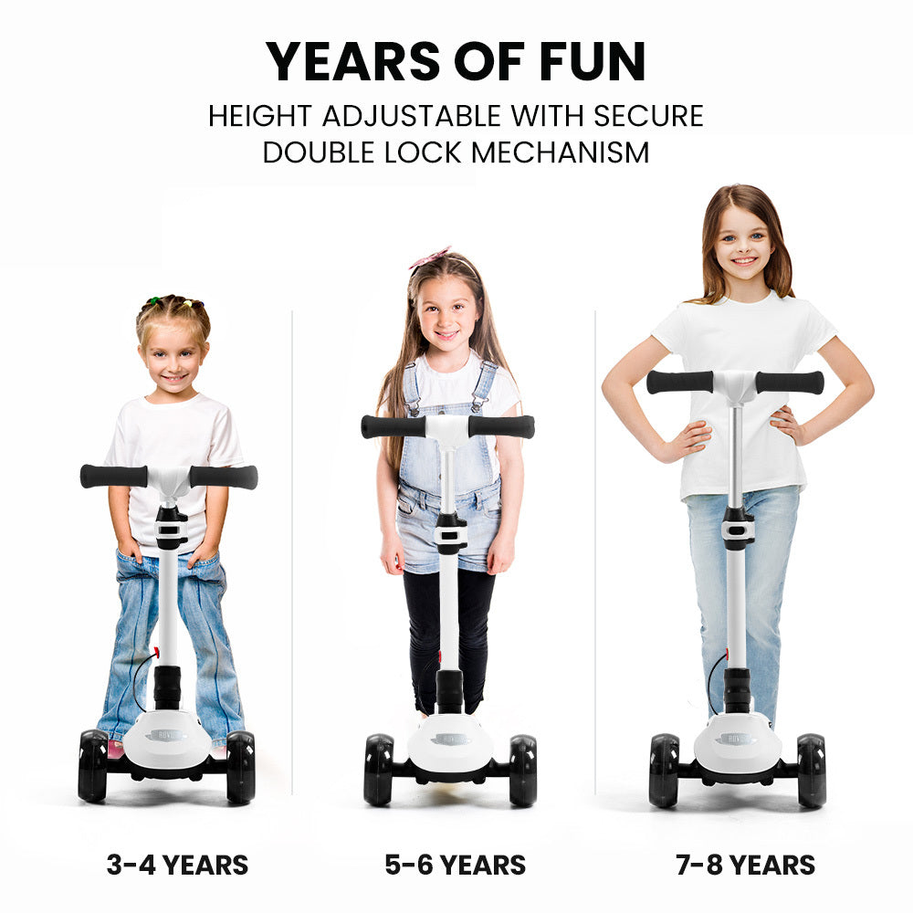 3-Wheel Electric Scooter - White