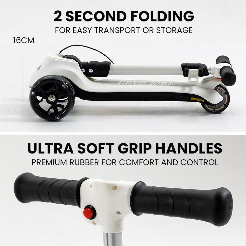 3-Wheel Electric Scooter - White