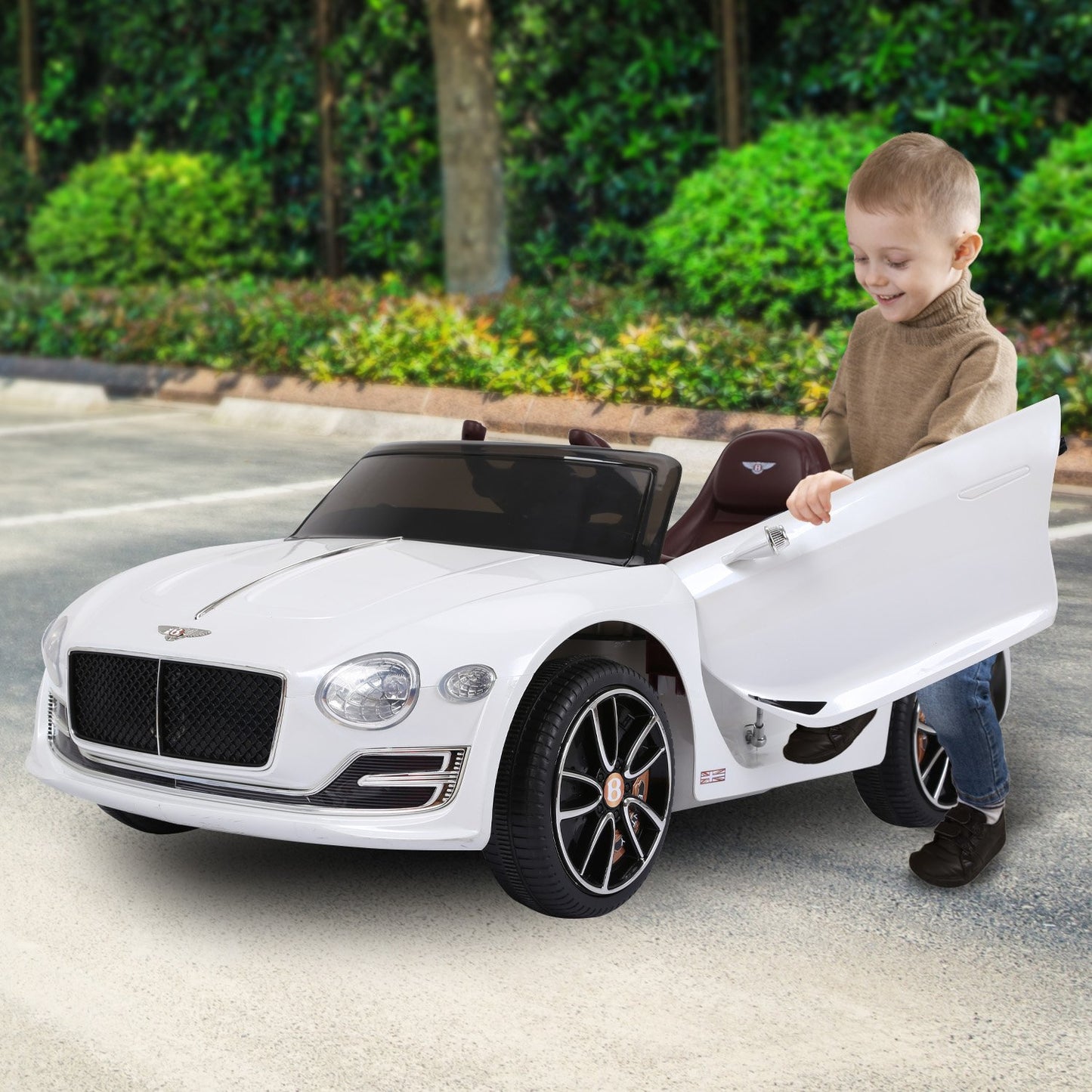 Bentley Electric Ride On Car - White