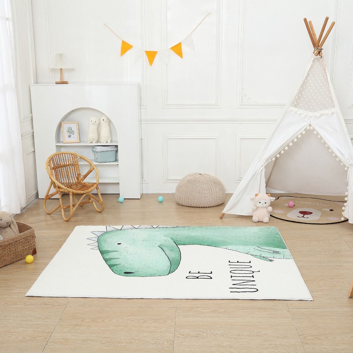 All 4 Kids Be Unique Dino Rug - Small 120 X 160 cm