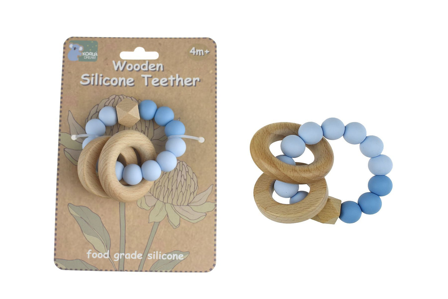 Silicone Baby Teething Bundle - Blue