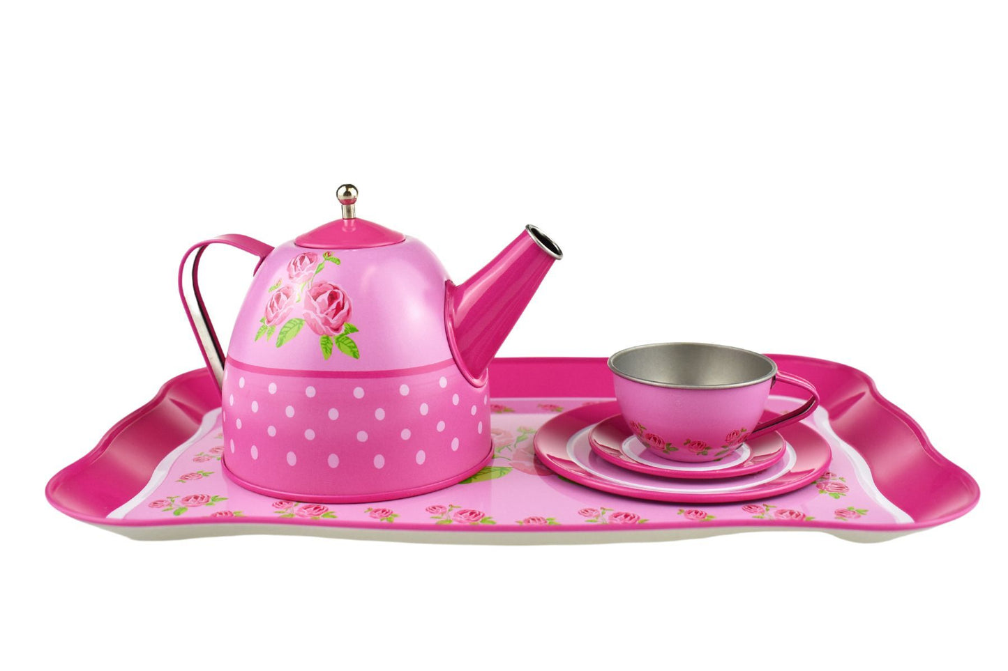 ROSE TIN TEA SET 15PCS