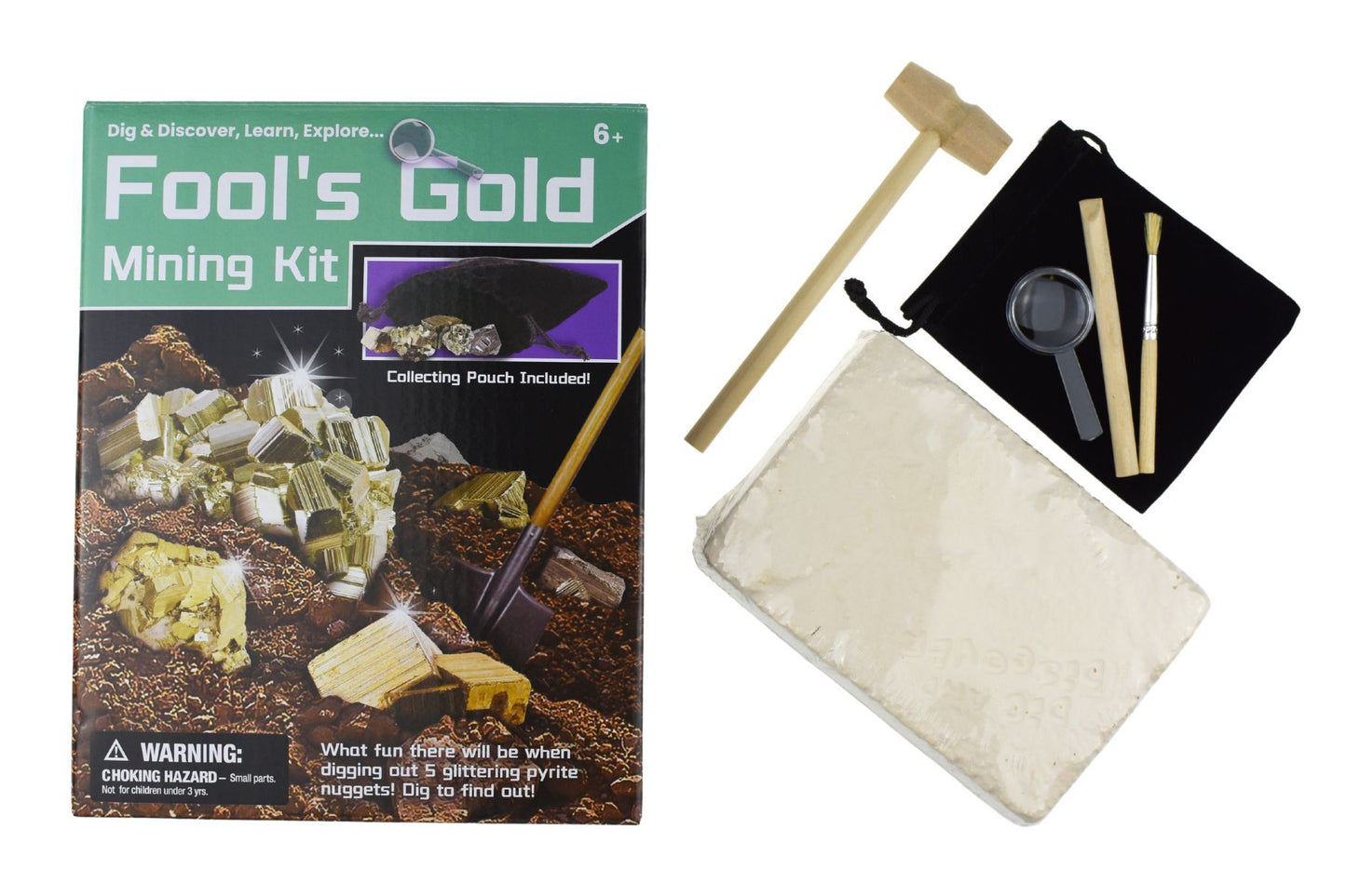 DIG & DISCOVER FOOL'S GOLD MINING KIT