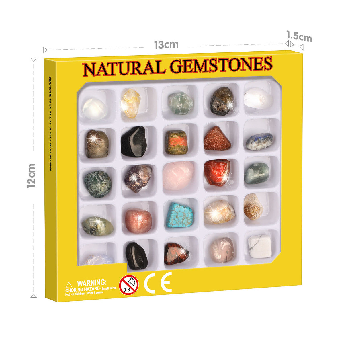 GEMSTONE SELECTION BOX 25PCS