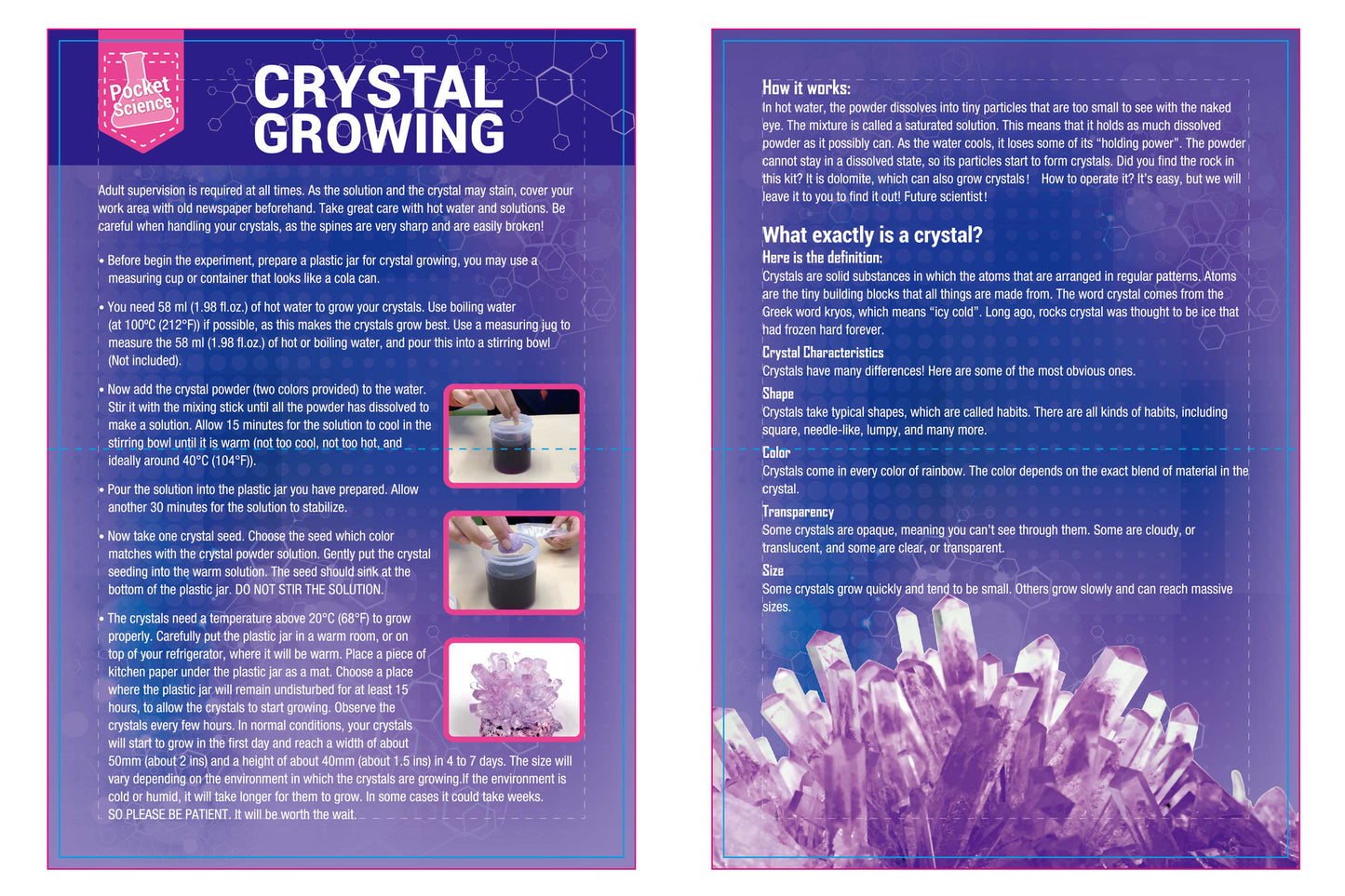 POCKET SCIENCE CRYSTAL GROWING