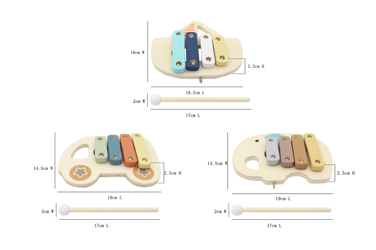 CALM & BREEZY BABY XYLOPHONE CAR