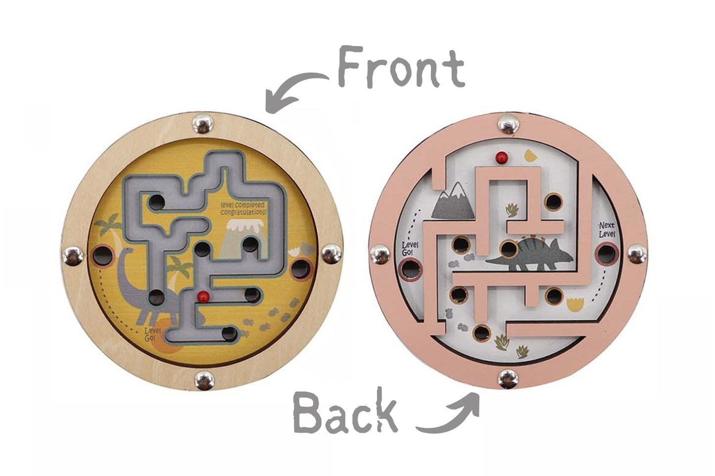 DINOSAUR MAZE IN DISC DOUBLE SIDED