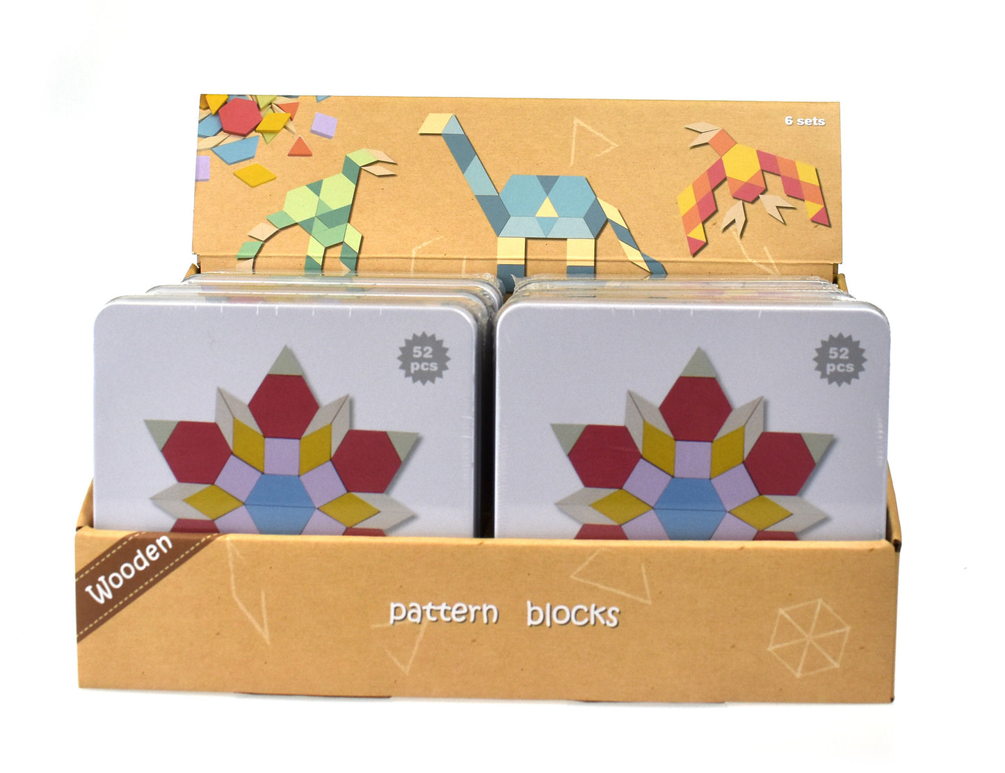 CALM & BREEZY PATTERN BLOCKS IN TIN BOX