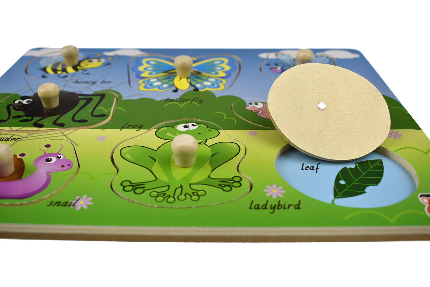 2 IN 1 MINIBEASTS INSECT PEG PUZZLE