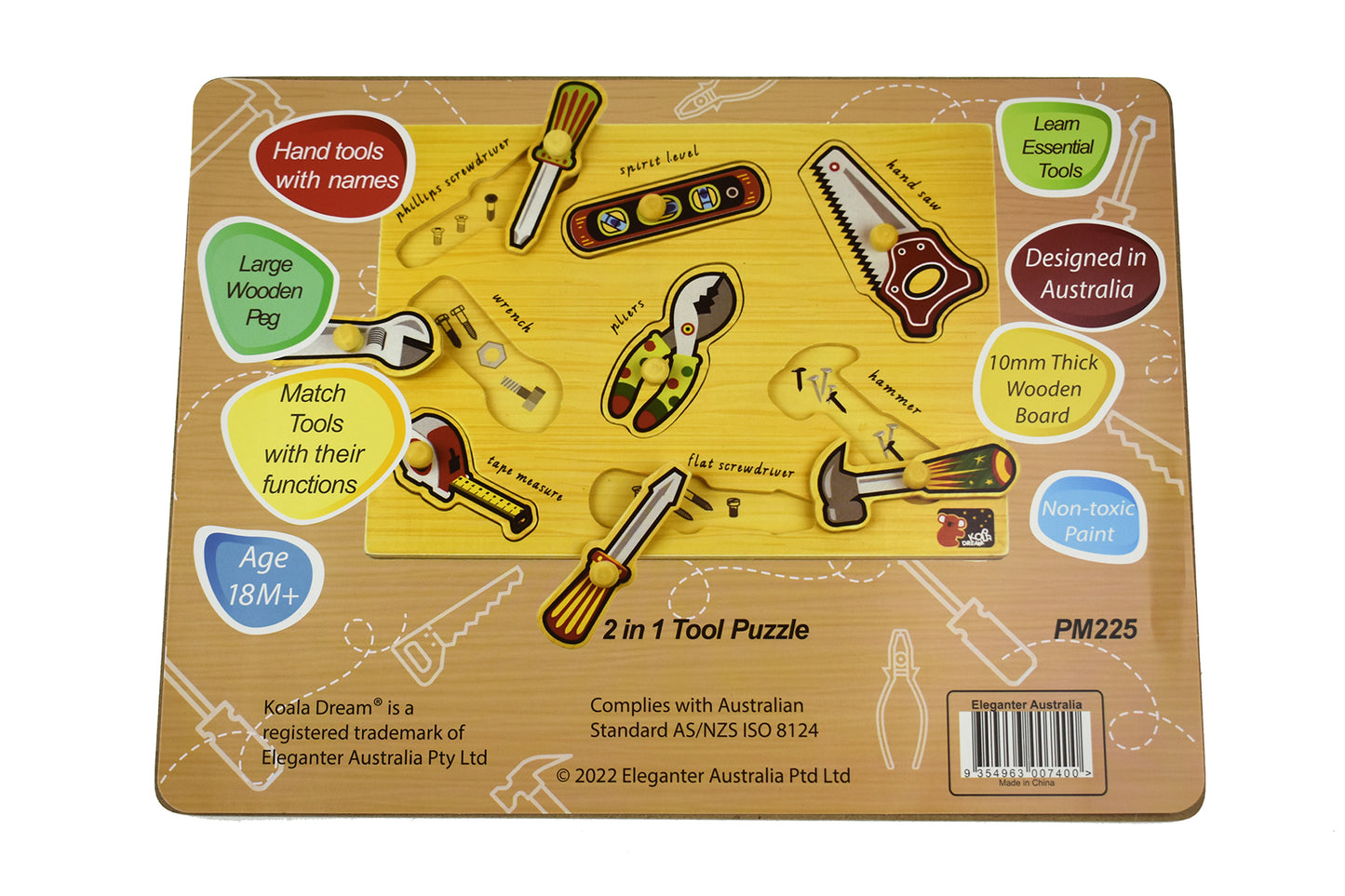 2 IN 1 TOOLS PEG PUZZLE