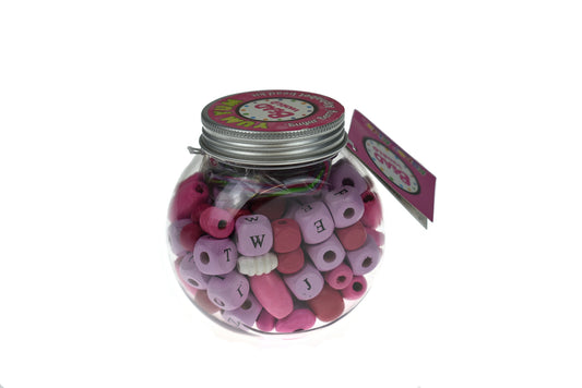 YUM YUM PINK SUGAR BERRY ALPHABET BEAD CRAFT KIT