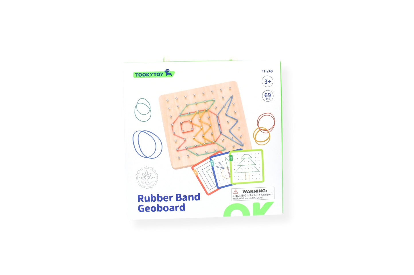 CREATIVE RUBBER BAND GEOBOARD PATTERN PUZZLE GAME