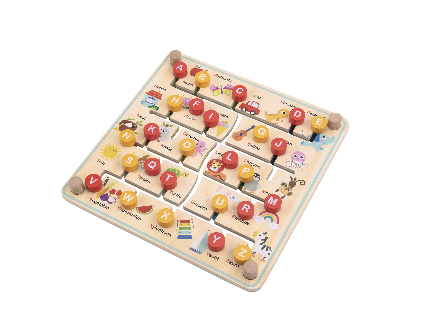 ALPHABET & FARM MATCHING MAZE BOARD