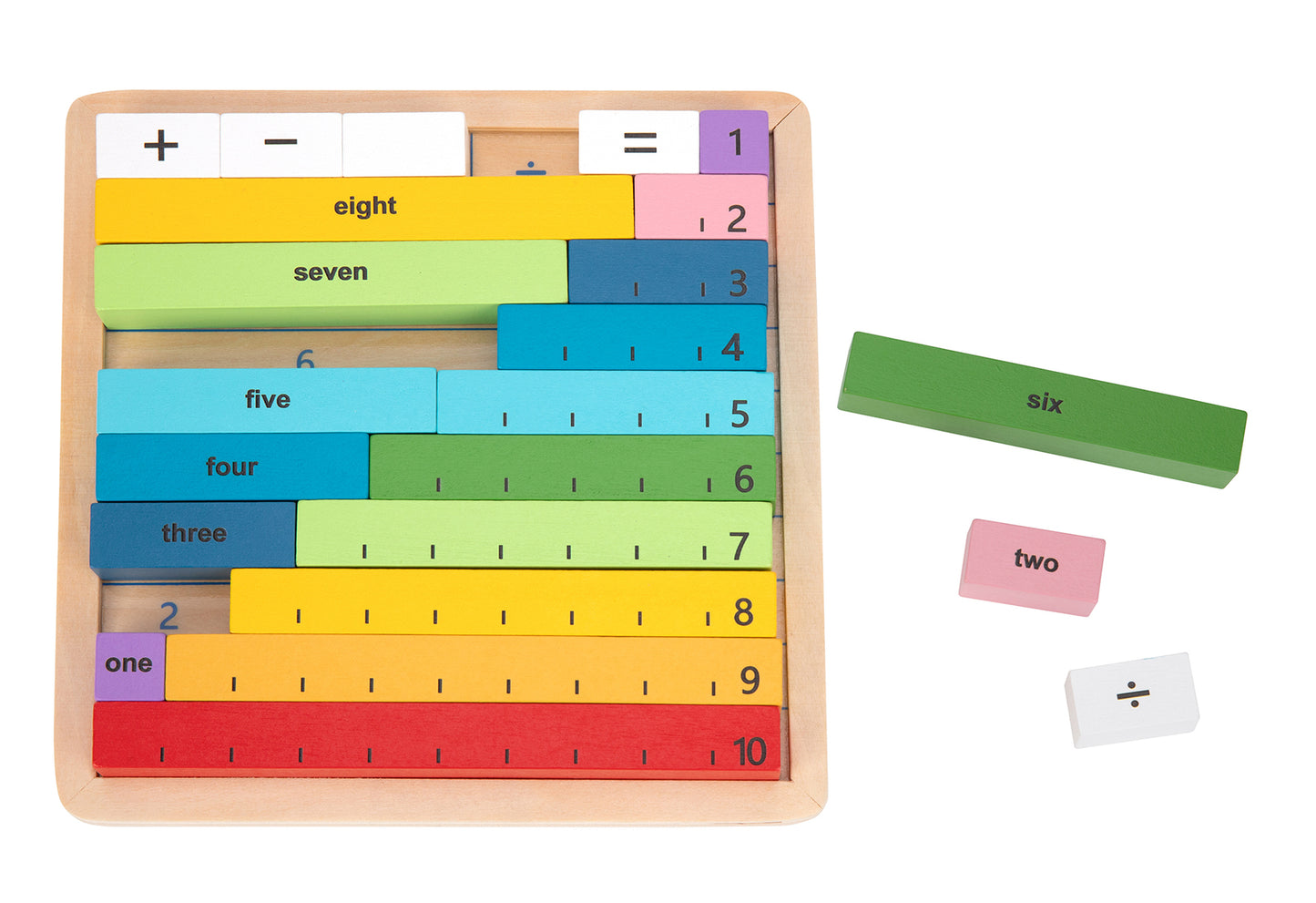 MATHS LEARNING RODS COUNTING GAME BOARD