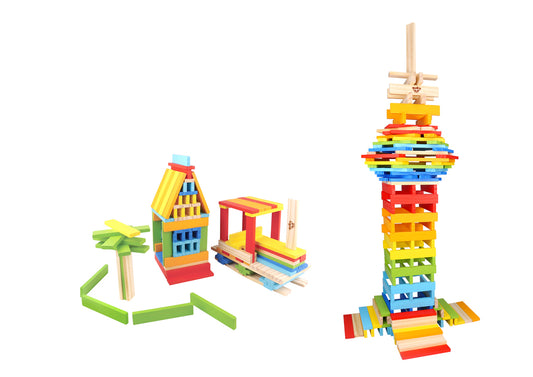 CITY BLOCK COLOURFUL PLANKS - 150PCS