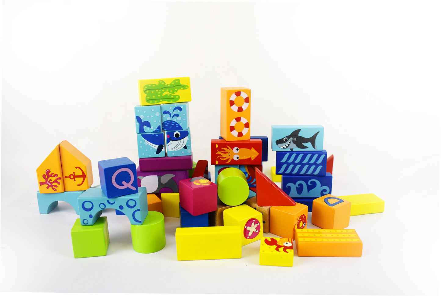 MARINE SEA CREATURES BUILDING BLOCKS 80PCS