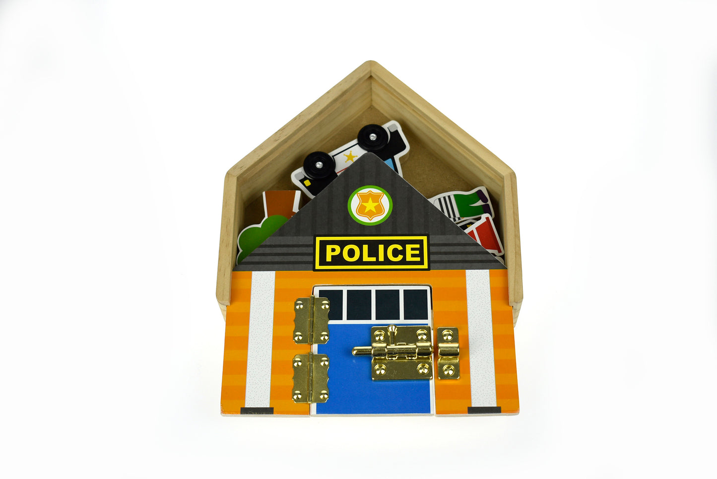 METAL LATCH PLAYSET - POLICE