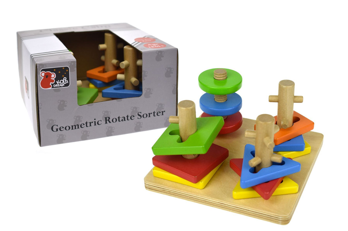 WOODEN ROTATING SHAPE SORTER