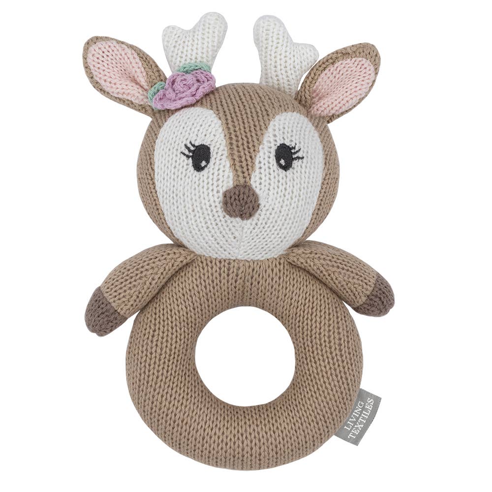 Ava the Fawn - Knitted Rattle