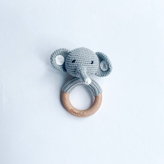 Crochet Baby Rattles for Tiny Hands: Elephant