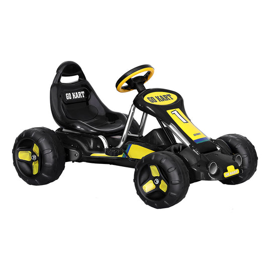 Rigo Kids Pedal Go Kart - Black/Yellow