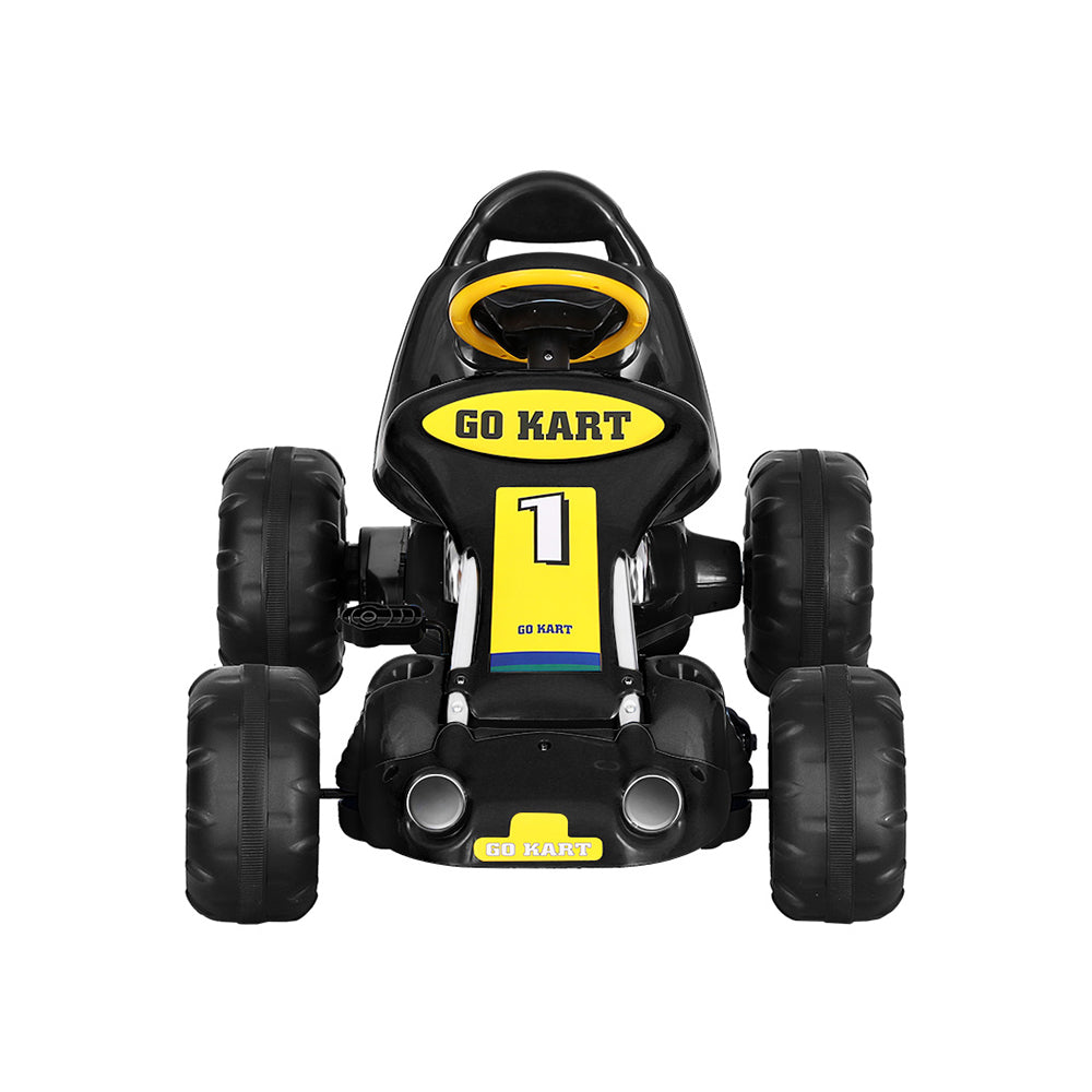 Rigo Kids Pedal Go Kart - Black/Yellow