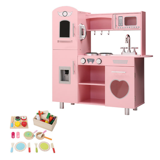 Keezi Kids Wooden Kitchen Set - Pink