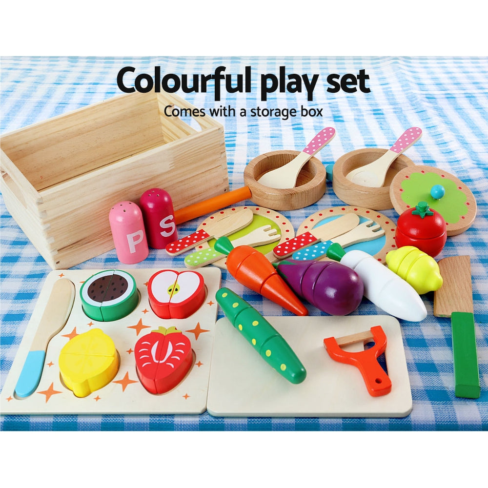 Keezi Kids Wooden Kitchen Set - Pink