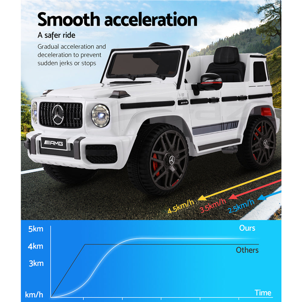 Mercedes Benz AMG G63 Electric Ride On Car - White