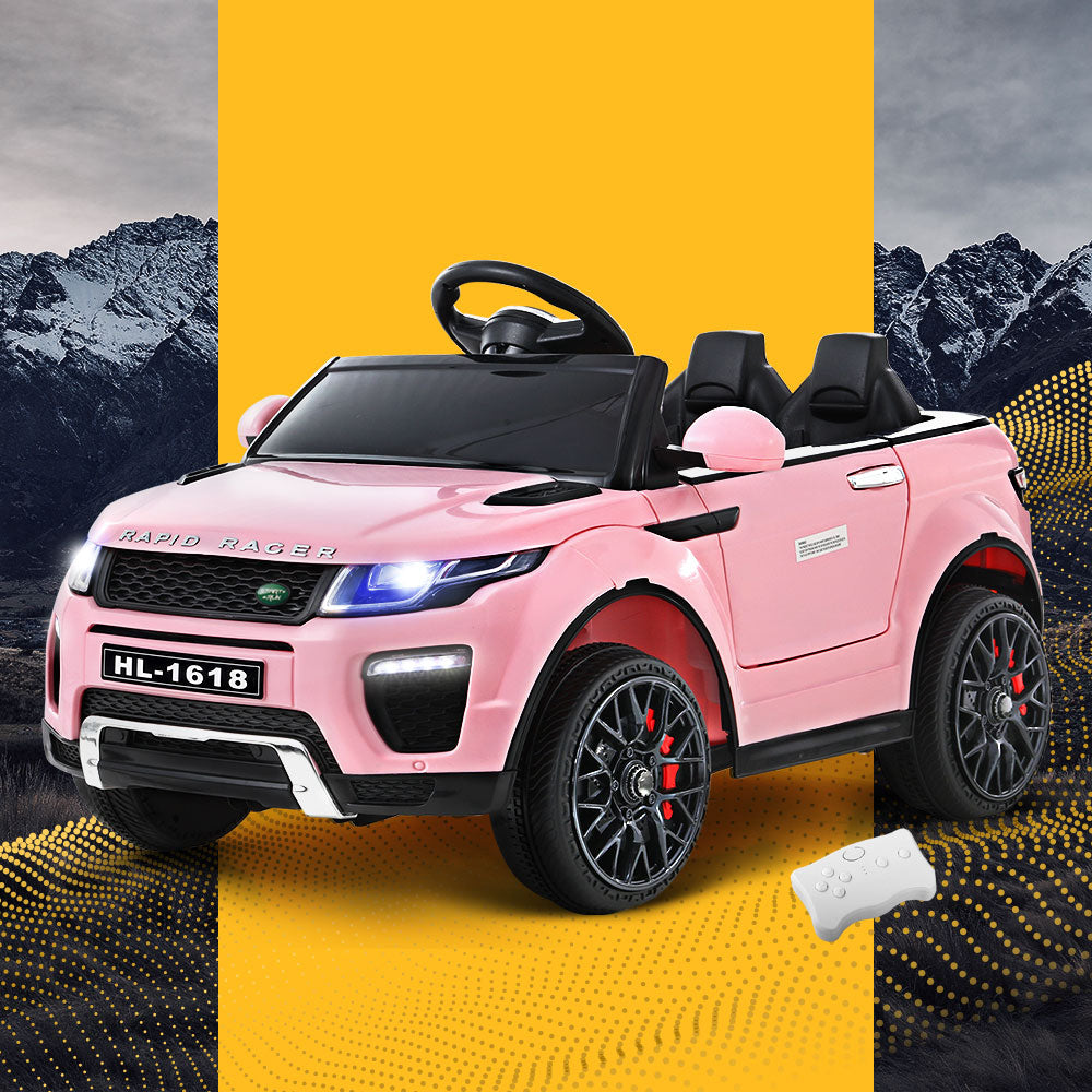 Rapid Racer Land Rover Style Electric Ride On Car - Pink