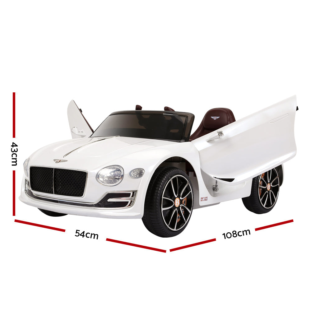 Bentley Electric Ride On Car - White