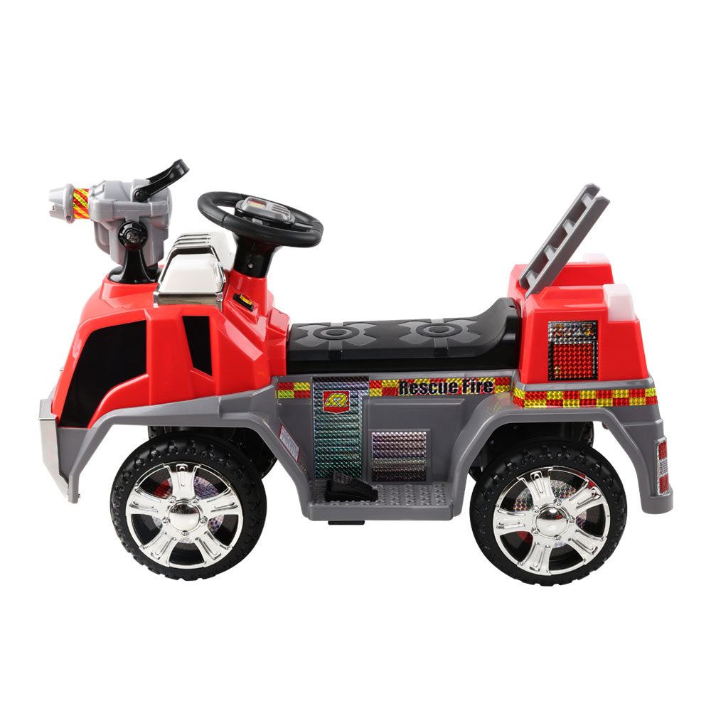 Fire Truck Electric Ride On- Red/Grey