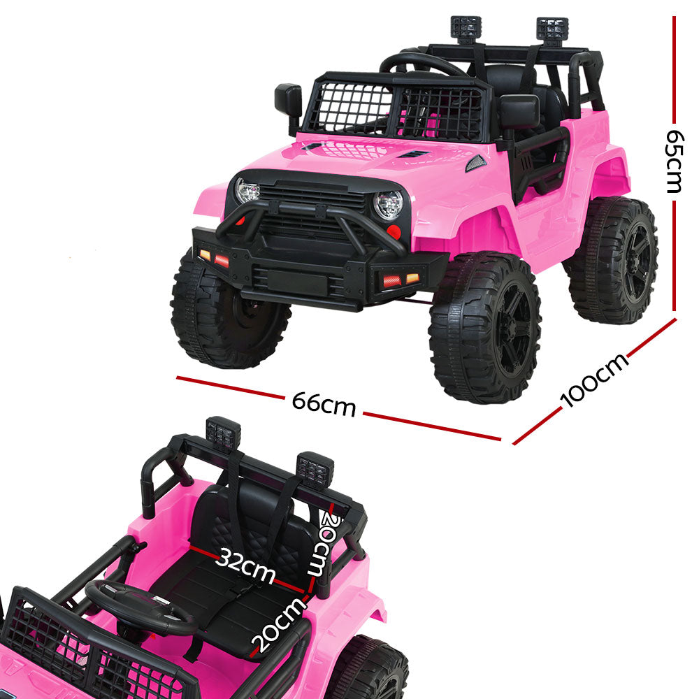 Jeep Style Electric Ride on Car - Pink