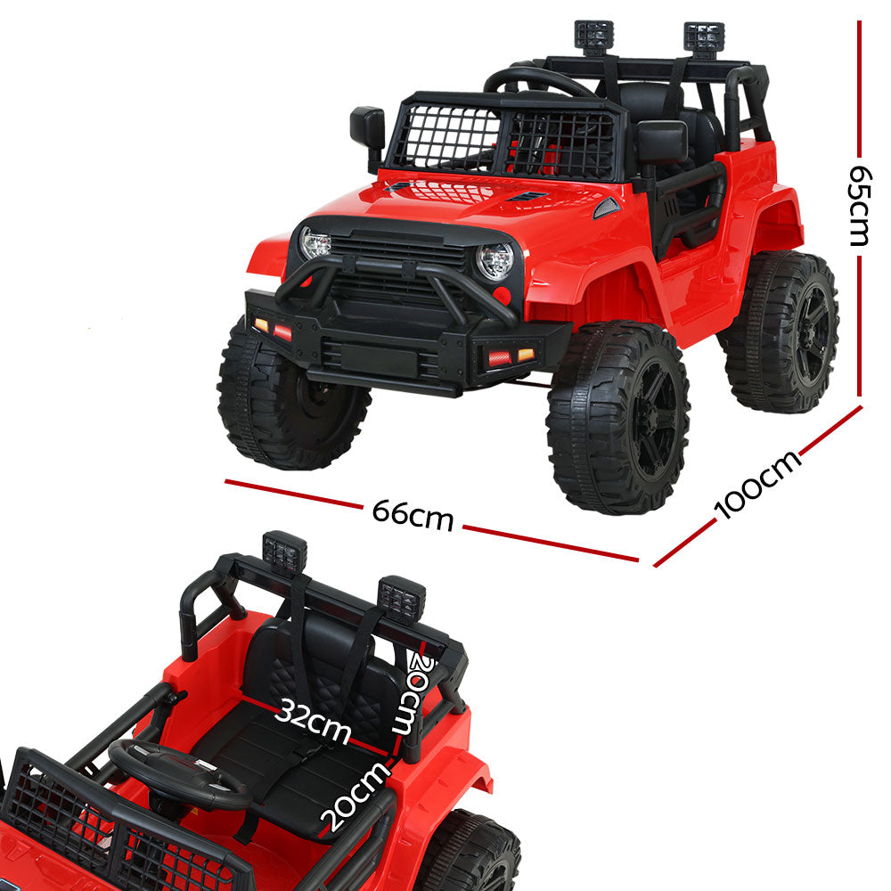 Jeep Style Electric Ride on Car - Red