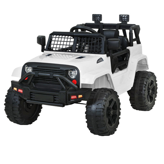 Jeep Style Electric Ride on Car - White