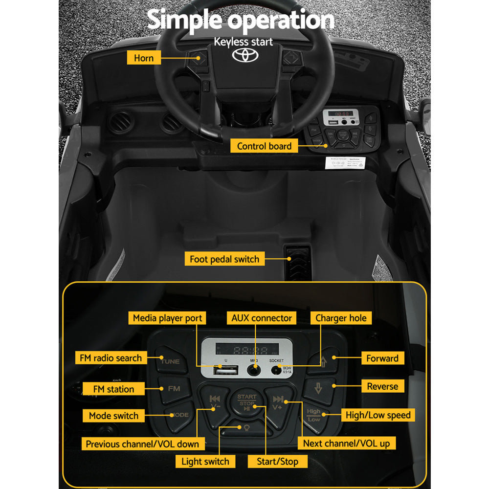 Toyota Tacoma Electric Ride On Car - Black