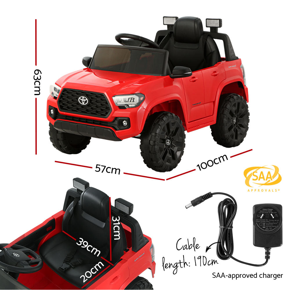 Toyota Tacoma Electric Ride On Car - Red