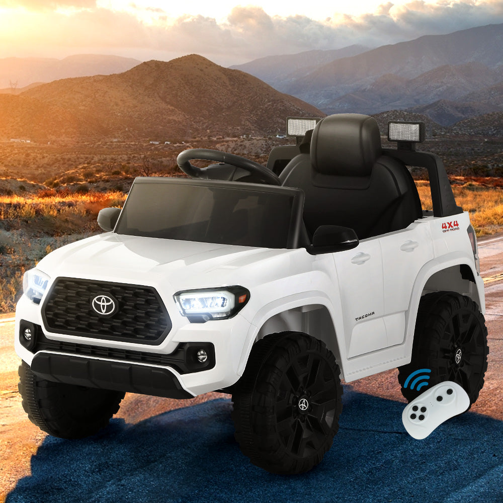 Toyota Tacoma Electric Ride On Car - White